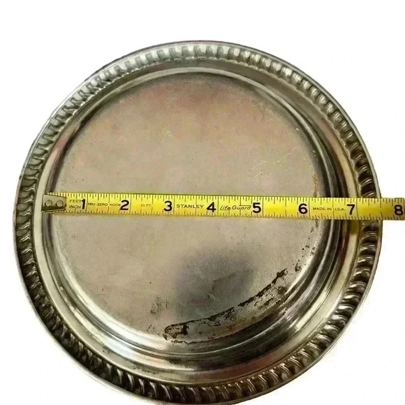 Sheridan Silver On Copper Vintage Used Serving Bowl - Picture 8 of 8